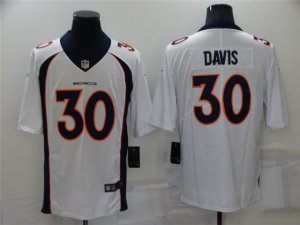 Denver Broncos #30 Terrell Davis White Vapor Limited Jersey